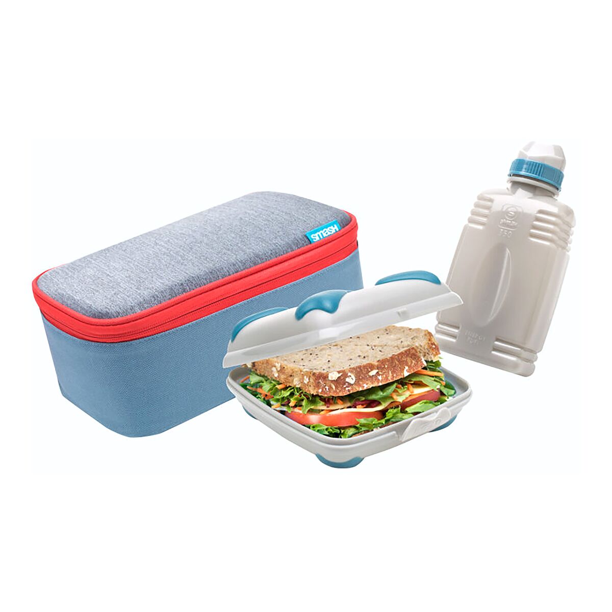 Smash 3Piece Lunch Pack Blue and Grey SMASH All Brands SACO Store